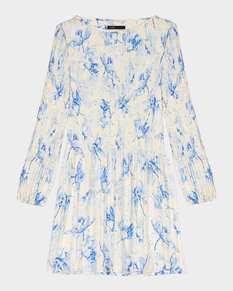 Rockifleur Pleated Mini Dress